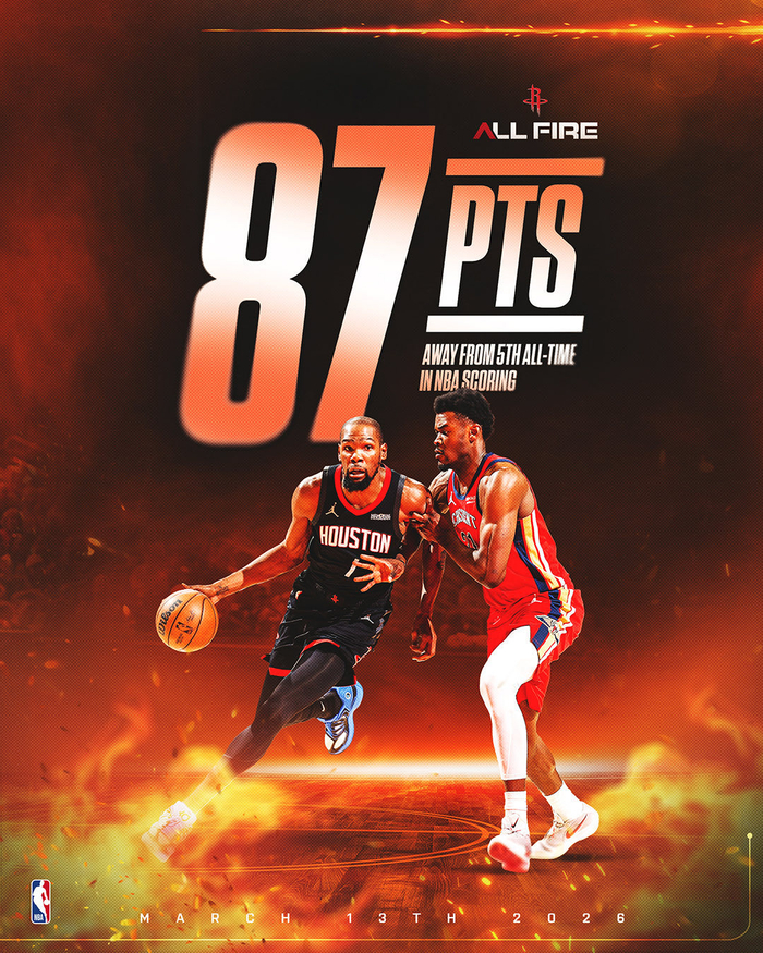 开云-杜兰特距超乔丹仅差87分，火箭五战赛程引关注|凯文·杜兰特|湖人|热火|公牛|老鹰_新浪体育_新浪新闻